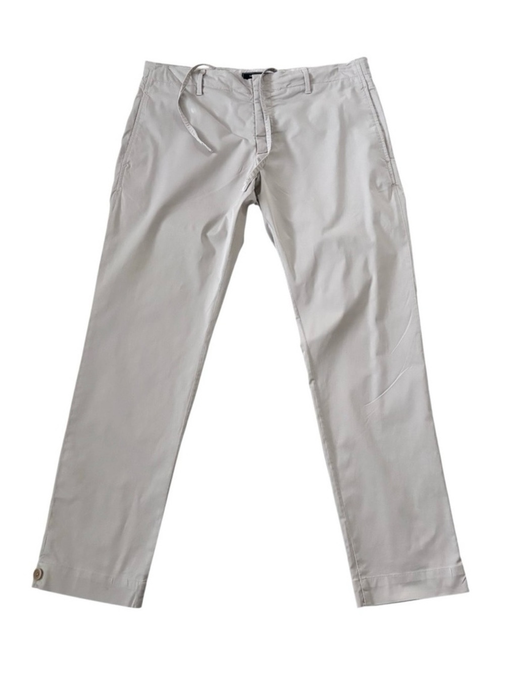 Saks Fifth Avenue Modern Men's Chino Pants Size 34 Stone Preppy